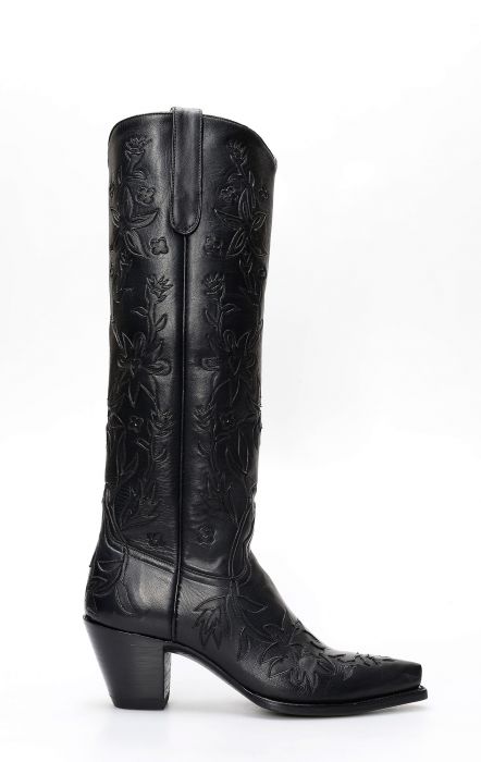 Boots from the Pineda Covalin collection high with tone-on-tone inlays