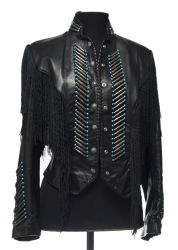 Ren Ellis women's jacket, unique piece! With silver and turquoise