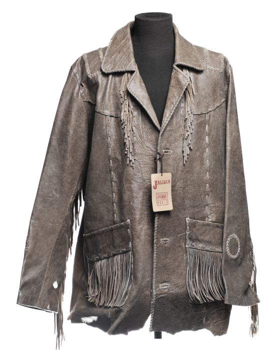 Jalisco jacket in genuine leather with TATANCA fringes