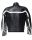 Jacket in black SBJ leather with white band