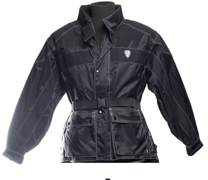 Arlen Ness black waterproof jacket in technical material