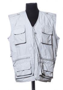 Gray tactile vest