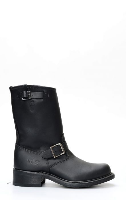 Bottes Walker historiques en cuir noir huilé pour femme